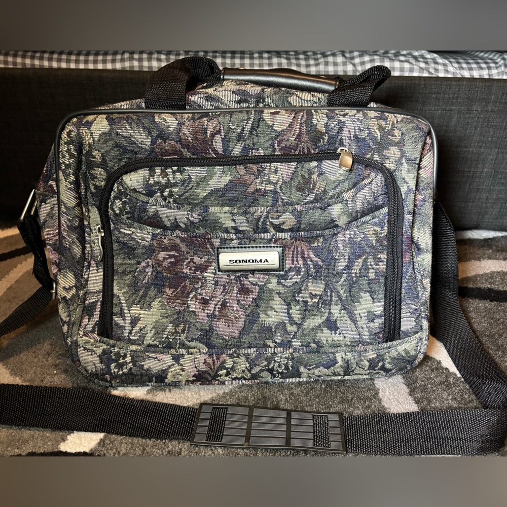 Sonoma tapestry overnight bag/carry on bag/personal